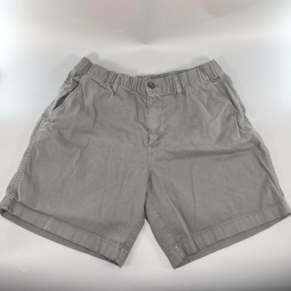 Bearbottom Chino Shorts Mens L Large 7 in (Measured 30" x 6 3/4") Stretch Gray